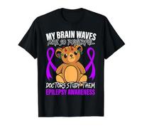 My Brain Waves are So Powerful Doctors Study Them Epilepsie T-Shirt Graphique avec Valeur, Homme, Noir, S