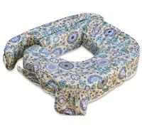 My Brest Friend 0053 Baby Wild - Coussin d'allaitement américain pour Jumeaux, Design: Buttercup Bliss, Jaune Bleu Turquoise Violet Noir