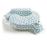 My Brest Friend 0058 Baby Wild - Coussin d'allaitement américain, Original, Entretien Facile, Design: Sparkles, Blanc Vert Turquoise Bleu