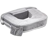 My Brest Friend Coussin d'allaitement Double - Confort amélioré avec Housse - Soutien Ergonomique Ultime pour l'allaitement - Sangle réglable et Boucle à dégagement Silencieux avec Poche latérale
