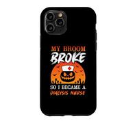 My Broom Broke So Now I'm A Nurse Funny Halloween Costume Coque pour iPhone 11 Pro