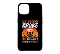 My Broom Broke So Now I'm A Nurse Funny Halloween Costume Coque pour iPhone 13