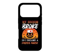 My Broom Broke So Now I'm A Nurse Funny Halloween Costume Coque pour iPhone 17 Pro