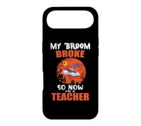 My Broom Broke So Now I'm A Teacher Funny Halloween Costume Coque pour iPhone Air