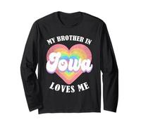My Brother in Iowa Loves Me Heart USA State Manche Longue