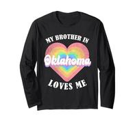 My Brother in Oklahoma Loves Me Heart USA State Manche Longue