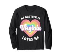 My Brother in Virginia Loves Me Heart USA State Manche Longue