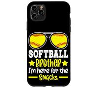 My Brother Plays Softball I'm Here for The Snacks Coque pour iPhone 11 Pro Max