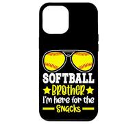 My Brother Plays Softball I'm Here for The Snacks Coque pour iPhone 12 Pro Max