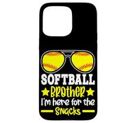 My Brother Plays Softball I'm Here for The Snacks Coque pour iPhone 15 Pro Max