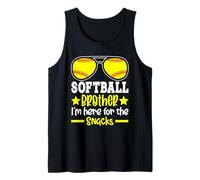 My Brother Plays Softball I'm Here for The Snacks Débardeur