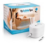 My Bubble Spa - Tapis de Bain Spa à Bulles Silencieux | Massage Relaxant à La Maison | Air Chauffé & Intensité Réglable | Ventouses Antidérapantes | Télécommande et Coussin Inclus