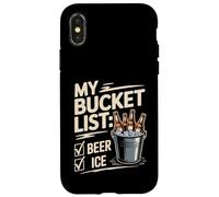 My Bucket List Beer Ice Drinker Routine Party Bar - Coque pour iPhone X/XS