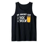 My Bucket List Ice Beer Team Drinking Beer Lover Drinker Débardeur