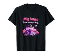 My Bugs Love Company Programmeur Café Humour Graphique T-Shirt