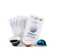 My-Cap Lot de 100 joints en aluminium pour capsules Nespresso Vertuo - Couvercles réutilisables en aluminium pour prolonger la durée de vie des capsules Nespresso VertuoLine