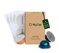 My-Cap Lot de 100 joints en aluminium pour capsules Nespresso Vertuo - Couvercles réutilisables en aluminium pour prolonger la durée de vie des capsules Nespresso VertuoLine