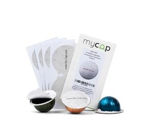 My-Cap Lot de 100 joints en aluminium pour capsules Nespresso Vertuo - Couvercles réutilisables en aluminium pour prolonger la durée de vie des capsules Nespresso VertuoLine