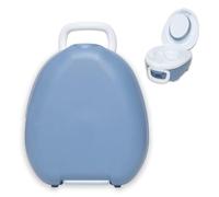 My Carry Potty - Pot de Voyage Bleu Pastel, Meilleur Siège de Toilette Portable pour les Tout-Petits et les Enfants à Emporter Partout