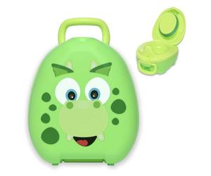 My Carry Potty - Pot de Voyage Dinosaure, Meilleur Siège de Toilette Portable pour les Tout-Petits et les Enfants à Emporter Partout