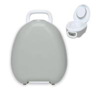 My Carry Potty - Pot de Voyage Gris Pastel, Meilleur Siège de Toilette Portable pour les Tout-Petits et les Enfants à Emporter Partout