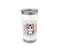 My Cat Is My Personality Gobelet isotherme en acier inoxydable double paroi