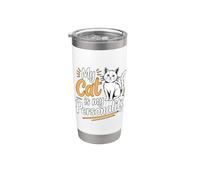 My Cat Is My Personality Gobelet isotherme en acier inoxydable double paroi