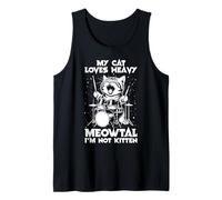 My Cat Loves Heavy Meowtal I'm Not Kitten - Chat amusant Débardeur