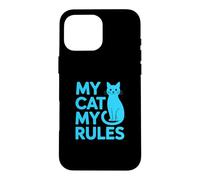 My Cat My Rules Coque pour iPhone 16 Pro Max