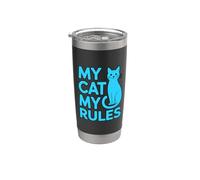 My Cat My Rules Gobelet isotherme en acier inoxydable double paroi