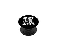 My Cat My Rules PopSockets PopGrip Adhésif