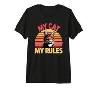 My Cat My Rules T-Shirt Haut de Gamme