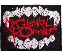 My Chemical Romance - Dents de poison - Ecusson à repasser "The Black Parade", tissu tissé Logo RO12835 (taille unique) (Noir/Rouge/Blanc)