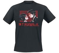 My Chemical Romance Faces Homme T-Shirt Manches Courtes Noir XL 100% Coton Regular/Coupe Standard