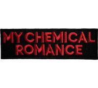 My Chemical Romance - Logo textuel - Ecusson à repasser, tissu tissé RO12838 (taille unique) (Noir/Rouge)