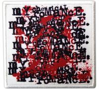 My Chemical Romance - Motif du logo - Ecusson à repasser "Three Cheers For Sweet Revenge" - Polyester RO12900 (Taille unique) (Blanc/Rouge/Noir)