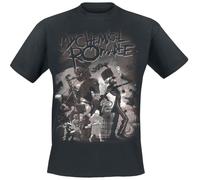 My Chemical Romance on Parade Homme T-Shirt Manches Courtes Noir S, 100% Coton, Regular/Coupe Standard