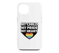 My Child My Pride My Heart Support pour Parents LGBTQ Coque pour iPhone 13