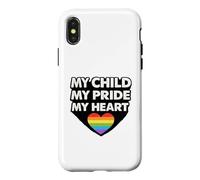 My Child My Pride My Heart Support pour Parents LGBTQ Coque pour iPhone X/XS