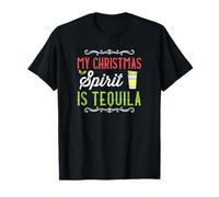 My Christmas Spirit is Tequila Drôle Boisson des Fêtes T-Shirt