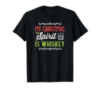 My Christmas Spirit is Whiskey Drôle Boisson des Fêtes T-Shirt