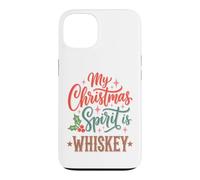 My Christmas Spirit is Whiskey Funny Holiday Drinking Coque pour iPhone 13