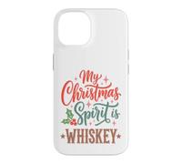 My Christmas Spirit is Whiskey Funny Holiday Drinking Coque pour iPhone 14