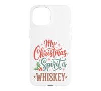 My Christmas Spirit is Whiskey Funny Holiday Drinking Coque pour iPhone 15