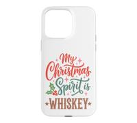 My Christmas Spirit is Whiskey Funny Holiday Drinking Coque pour iPhone 15 Pro Max