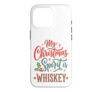 My Christmas Spirit is Whiskey Funny Holiday Drinking Coque pour iPhone 16 Pro