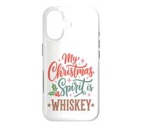 My Christmas Spirit is Whiskey Funny Holiday Drinking Coque pour iPhone 17