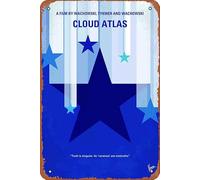 My Cloud Atlas Affiche de film en métal rétro vintage 20,3 x 30,5 cm Décoration murale