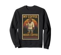 My Coffee Needs Coffee Lover Funny Bigfoot Coffee Sweatshirt