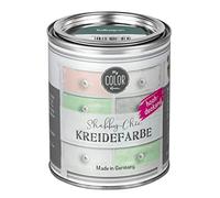 My COLOR Room Shabby Chic Peinture à la craie pour meubles de cuisine et meubles de cuisine sans ponçage 750 ml Vert sauge Peinture à la craie à base d'eau pour bois et autres, avec un fort pouvoir